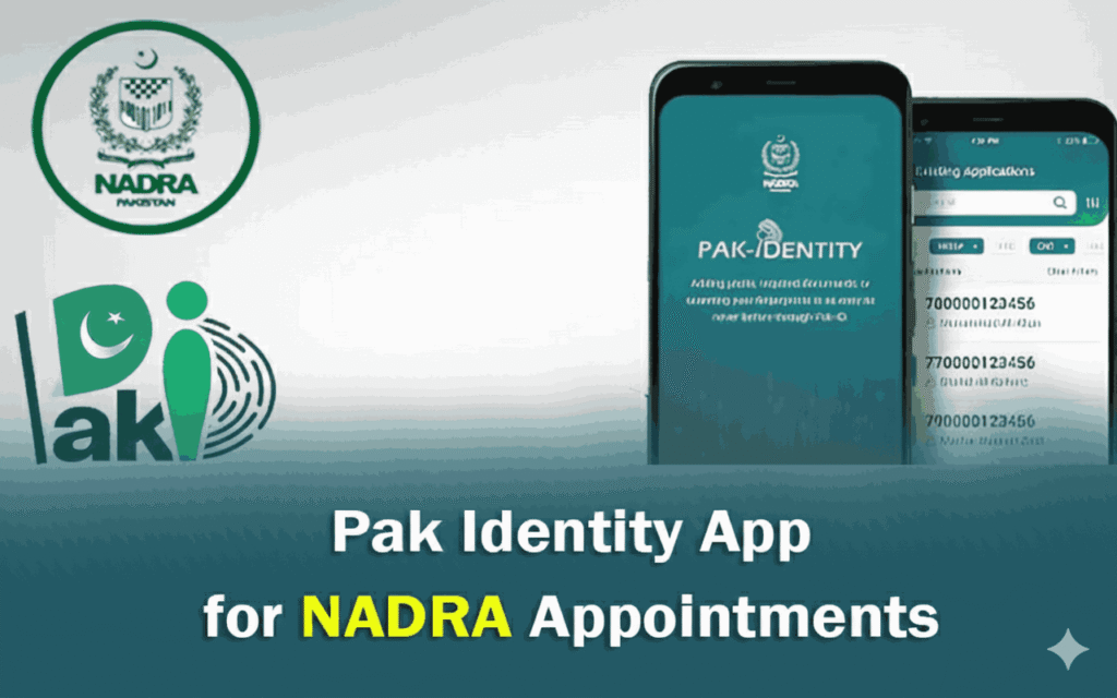 Appointment via the Pak Identity App