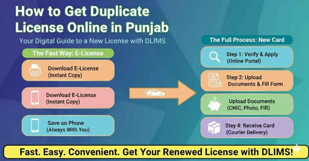 How to get Duplicate License online in Punjab